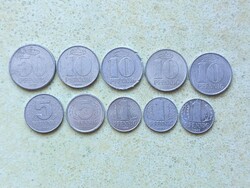 Németország NDK 10 db Különböző Érme 1,5,10,50 Pfennig 1958-1983