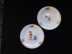 Lubiana retro  gyerekporcelán - 2 darabos teríték - kislányos