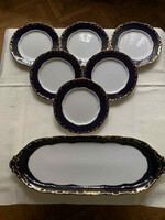 Zsolnay Pompadur, 6 személyes süteményes/szendvicses készlet