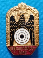 Német zománcozott Lövész Szövetség  jelvény