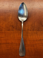 Antik magyar ezüst teáskanál – mesterjeggyel és monogrammal