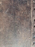 Antik öntöttvas kályha előtét ,Dávid-csillag a zsidó identitás és a judaizmus általános