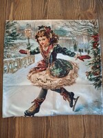 Karácsonyi hangulatú párnahuzat