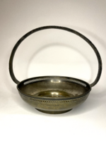 Antik ezüstözött füles kínáló 1929