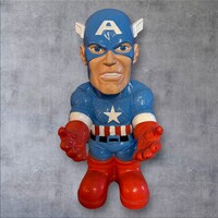 Retro Amerika Kapitány Halloween cukorka tartó bábu