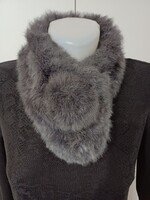 Nyúl szőrme gallér és fejpánt