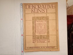 Újság füzet Dekorative Kunst Német avantgárd művészeti folyóirat 19 évfolyam 4 szám - 1916 január