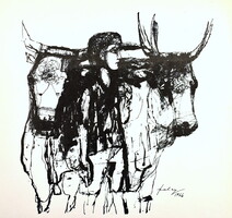 Szalay Lajos (1909 - 1995) FIÚ BIKÁK KÖZT