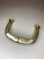 Art deco kagyló berakásos bútor fogantyú
