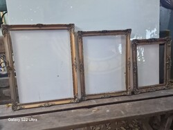 Antik blondel keret régi blondel kép keret aranyozott kép ráma fénykép keret