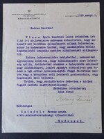 Tatai Bányászat - Bányaigazgató levele Zsindely Ferenc m.kir. államtitkárnak 1936