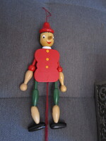 Pinokkió húzogatható fa bábú