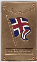 Hungária Jacht Club Kékszalag versenydíj 1936 plakett