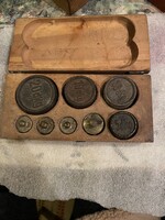 Mérleg súly régi vegyes