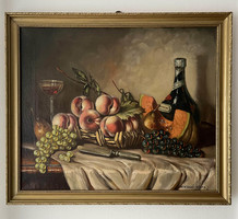 Apátfalvi Czene János: Asztali csendélet festmény