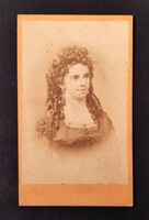 Antik keményhátú vizitkártya fotó, CDV