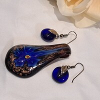 Muránói üveg szett, meseszép. 5 cm-es