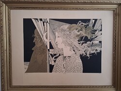 Szász Endre Sárkányok szitanyomat