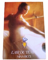 1978. NINA RICCI - L'Air du Temps parfüm reklám MINI PLAKÁT EREDETI NEM REPRO !! a képek szerint