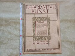 Újság füzet Dekorative Kunst Német avantgárd művészeti folyóirat 18 évf. 06 szám - 1915 március