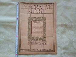 Újság füzet Dekorative Kunst Német avantgárd művészeti folyóirat 19 évf. 12 szám - 1916 szeptember