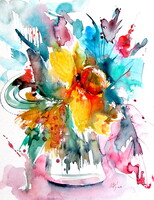 Autumn still life II -  watercolor painting -Őszi csendélet II-akvarell festmény