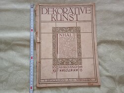 Újság füzet Dekorative Kunst Német avantgárd művészeti folyóirat 16 évf. 08 szám - 1913 május