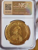 III. Ferdinánd 5 dukát (Nap) 1648 (2022), BP, Budapest. NGC minősítéssel!!! RR! Olvass!