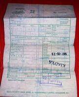 1986.OFOTÉRT - BOLTI KÉSZPÉNZFIZETÉSI SZÁMLA  - SZEMÜVEGKERET /SZEMŰVEG.a képek szerint