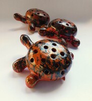 Retro Tófej kerámia teknős