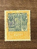 Illetékbélyeg 1000 korona 1923