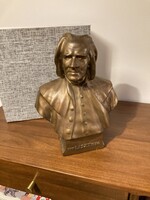 Liszt Ferenc bronz büszt 32 cm magas