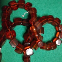 Amber Necklace in Original Russian Pendant