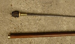 4 oldalas emberfej fogós tőrösbot, sétabot, túrabot.