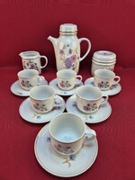 Hollóházi retro kávés készlet