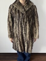Mosómedve szőrme kabát