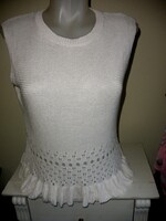 Laza kis nyári pulóver, fehér