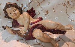 Antik puttó, nagy karácsonyi angyal (L5846)