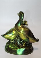 Zsolnay- eozinmázas kacsapár