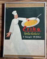 Art deco Erika pasta-based meat soup small poster