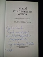 Grandpierre Attila, VHK,  Az élő világegyetem könyve, dedikált