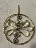 Gyönyörű régi gablonz karácsonyfa dísz nagy méret.