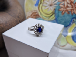 Csodás kék köves ezüst gyűrű
