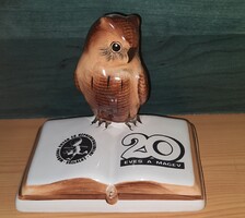 Bodrogkeresztúri porcelán bagoly ( 20 éves a MAGEV)