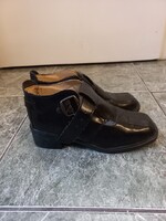 Retro női magasszárú műbőr cipő 36