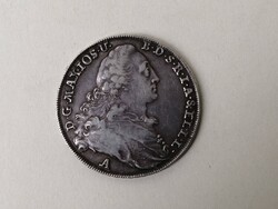 BAJORORSZÁG III. MIKSA KONVENCIÓS TALLÉR 1772 PATRONA BAVARIAE MADONNENTALER