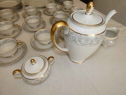 12 személyes, antik, tökéletes állapotú Rosenthal Selb Plössberg Aida teás és süteményes készlet