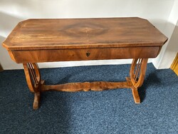 Biedermeier Writing Desk with Lyre Legs