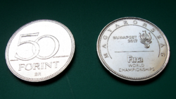 2017 - Fina Swimming World Cup - HUF 50 circulation commemorative coin - Hungary