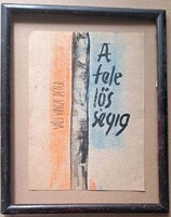 A felelősségig – Váli Vince Péter, kétoldalas pasztell”: Etikai tükör”